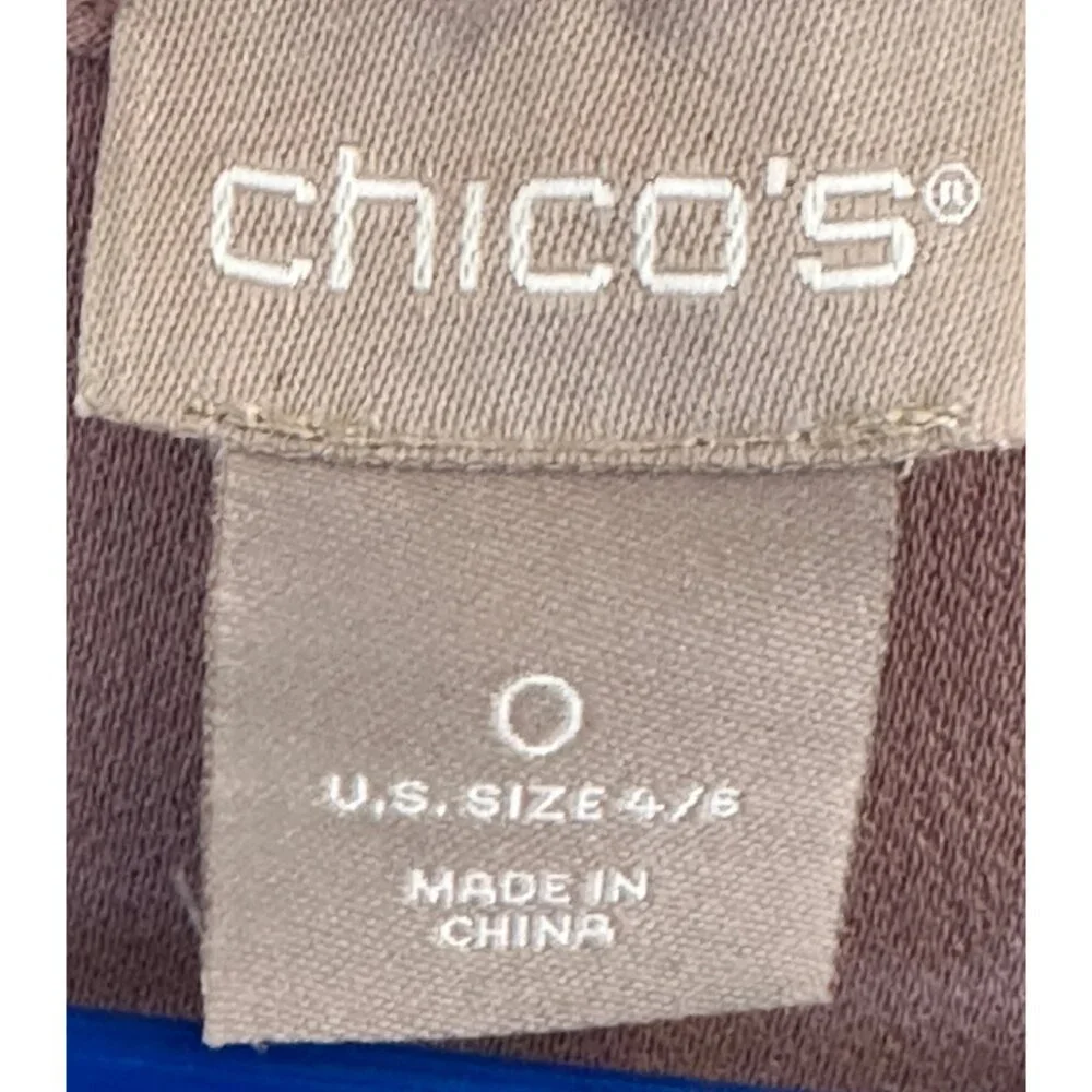 Chico’s V-Neck Kimono Top Size 0 Mauve / Dusty Rose New With Tags - Picture 6 of 6